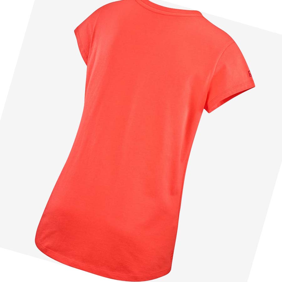 Salomon OUTLIFE SCOOP HEM TEE W Kadın Tişört Turuncu | TR 2570ZUT